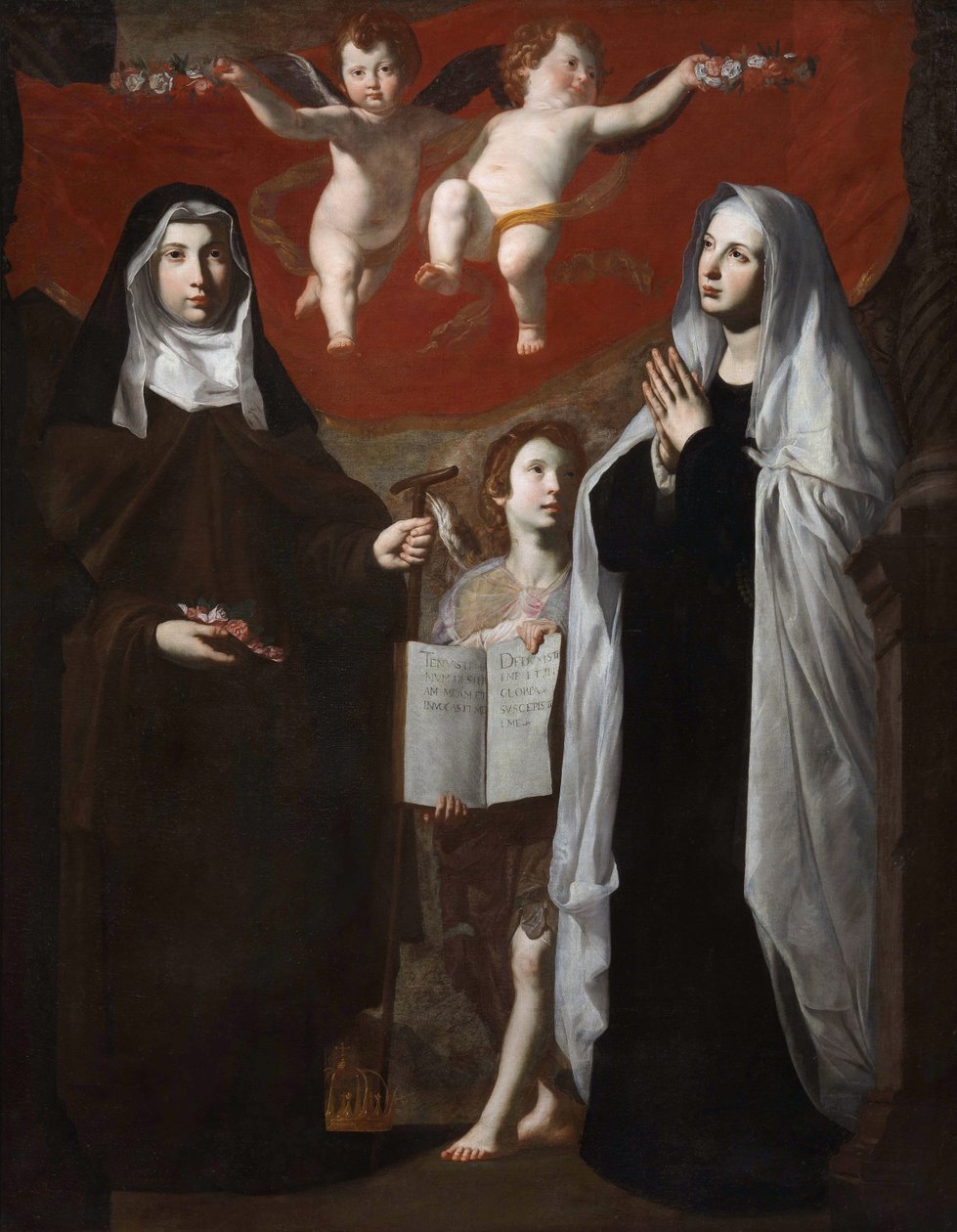 Svatá Alžběta Uherská a Svatá Francie Římská, 1634 od Giovanni Ricca