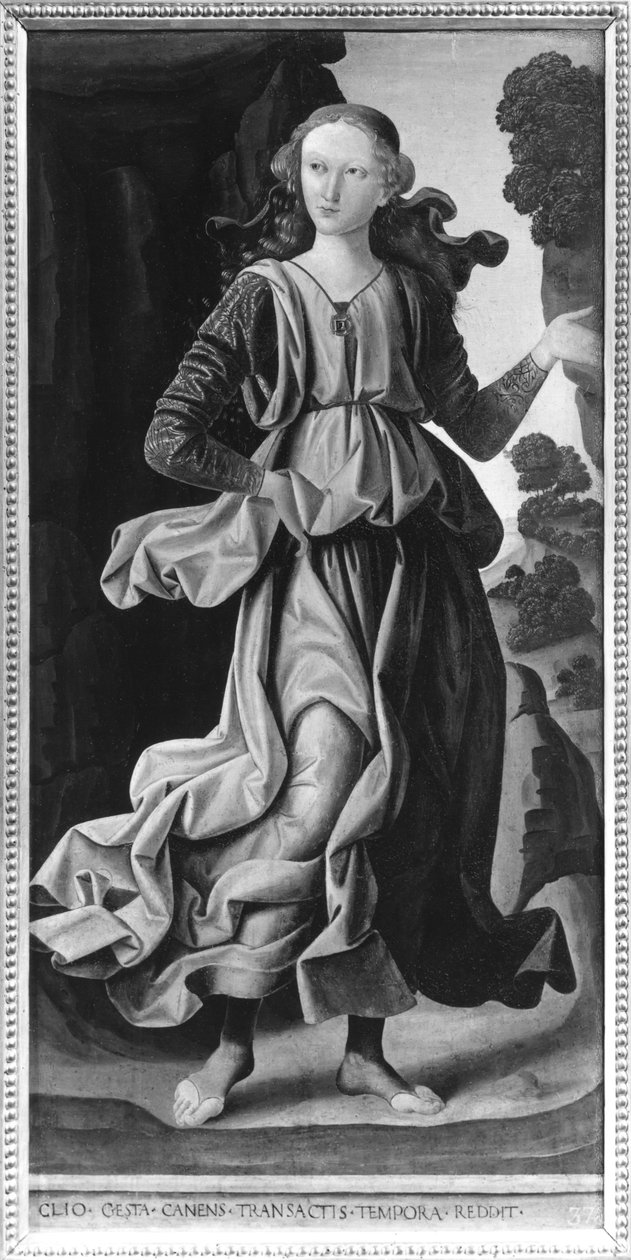Clio, Múza historie od Giovanni Santi or Sanzio