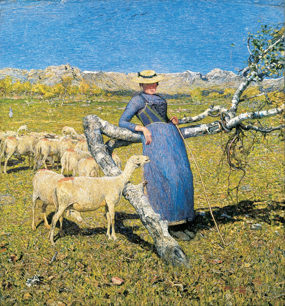 V poledne v Alpách od Giovanni Segantini