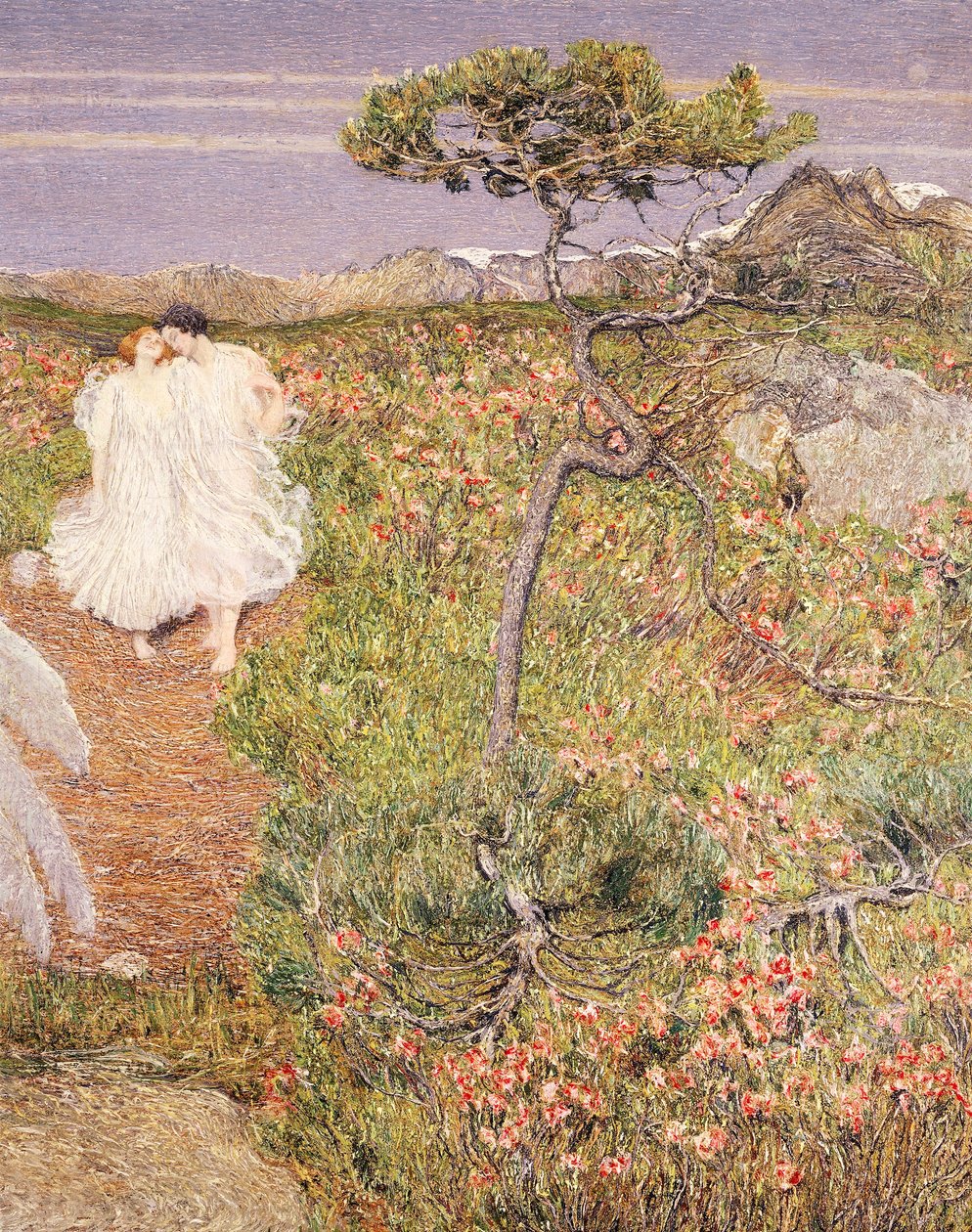 Itálie, Láska u fontány života od Giovanni Segantini