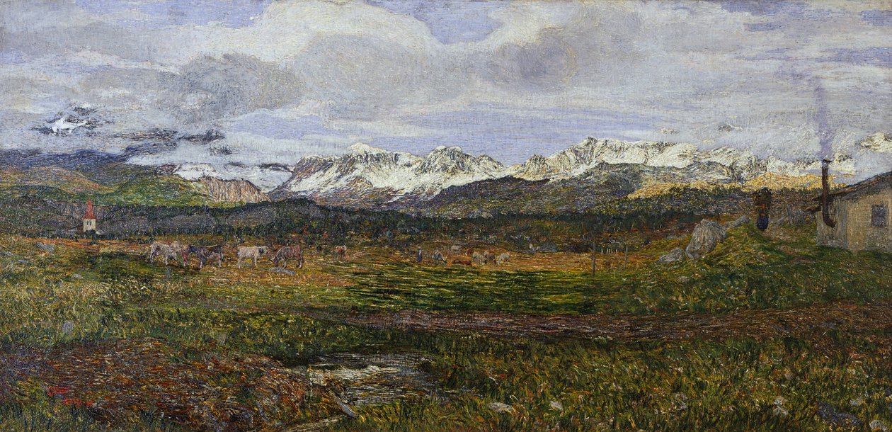 Krajina na Maloji aneb Návrat do rodného města od Giovanni Segantini