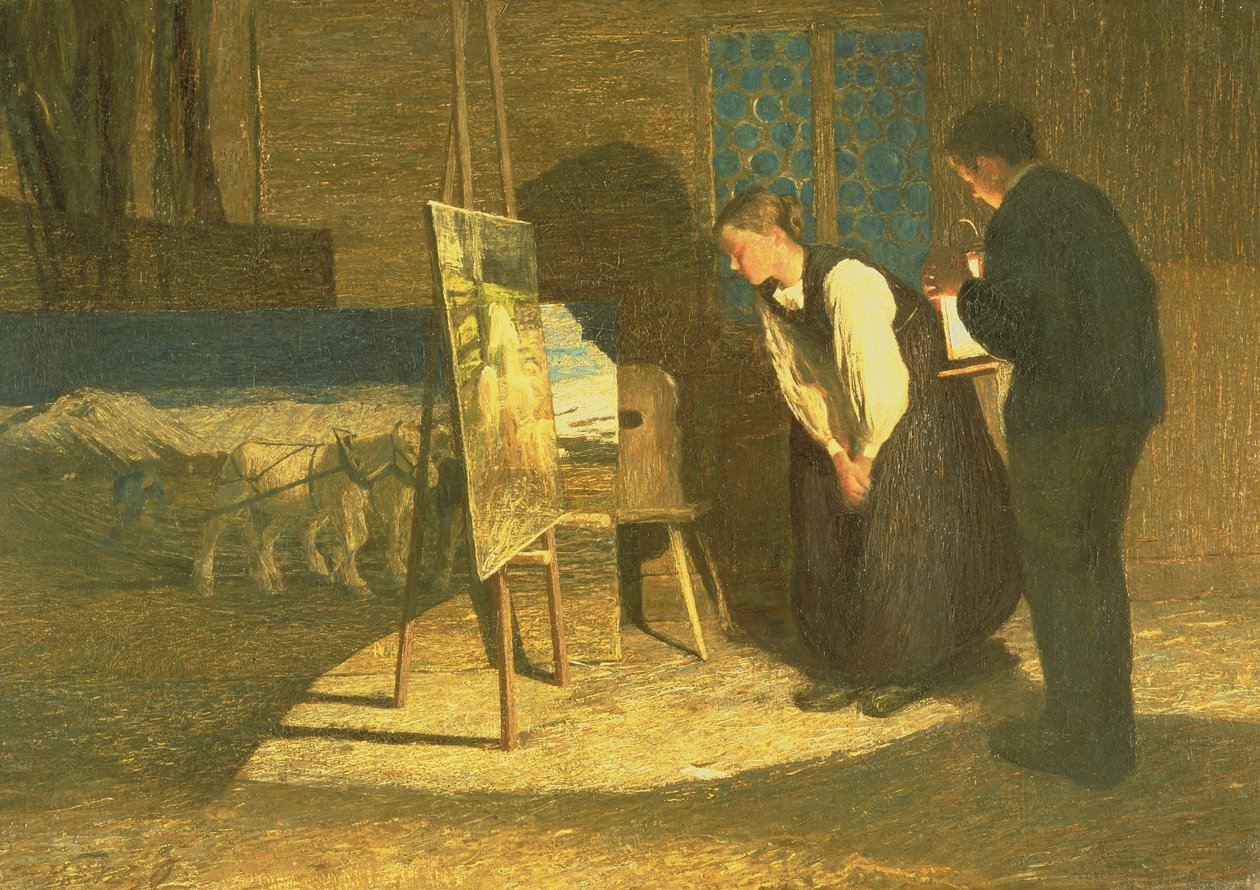 Moje modely, 1888 od Giovanni Segantini