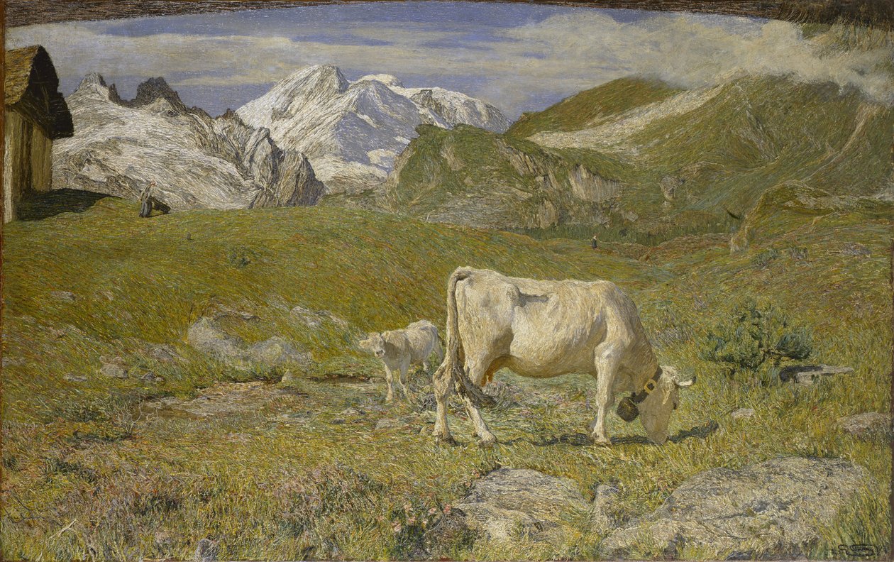 Jarní pastviny Jarní pastviny, 1896. od Giovanni Segantini