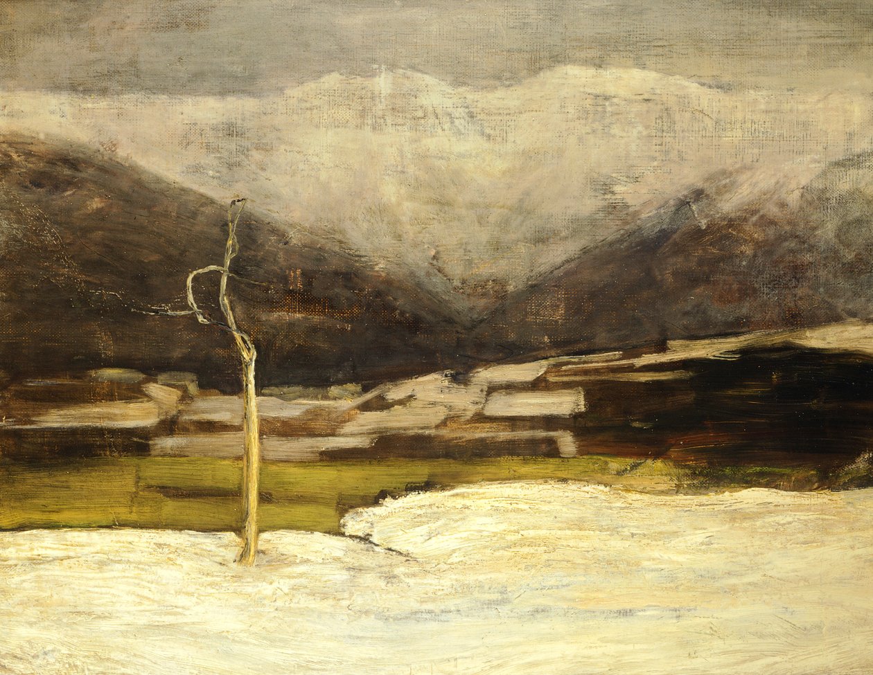 Krajina Savognino od Giovanni Segantini