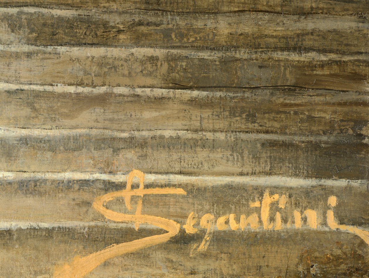 Podpis malíře, detail zobrazen jako první, Giovanni Segantini (1858-1899) od Giovanni Segantini