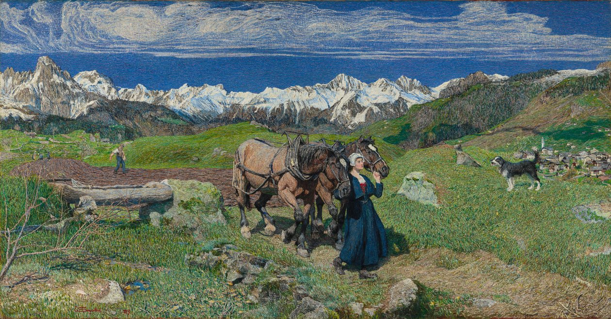 Jaro v Alpách od Giovanni Segantini