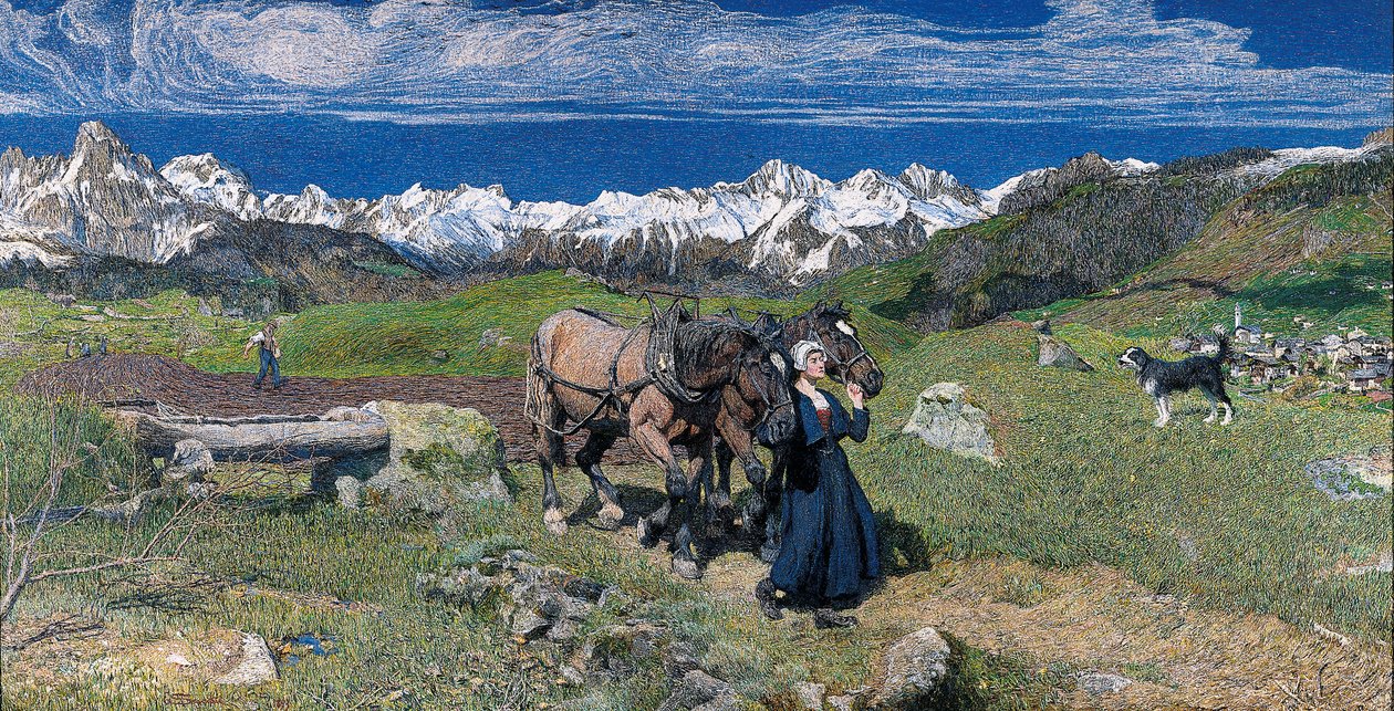 Jaro v Alpách, 1897 od Giovanni Segantini