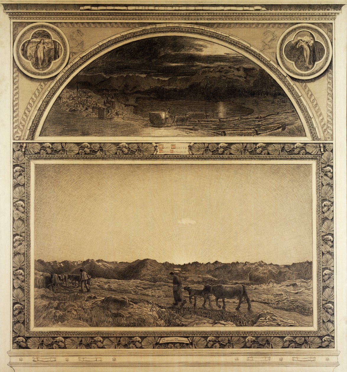 Studie k Triptychu Alp, Příroda od Giovanni Segantini