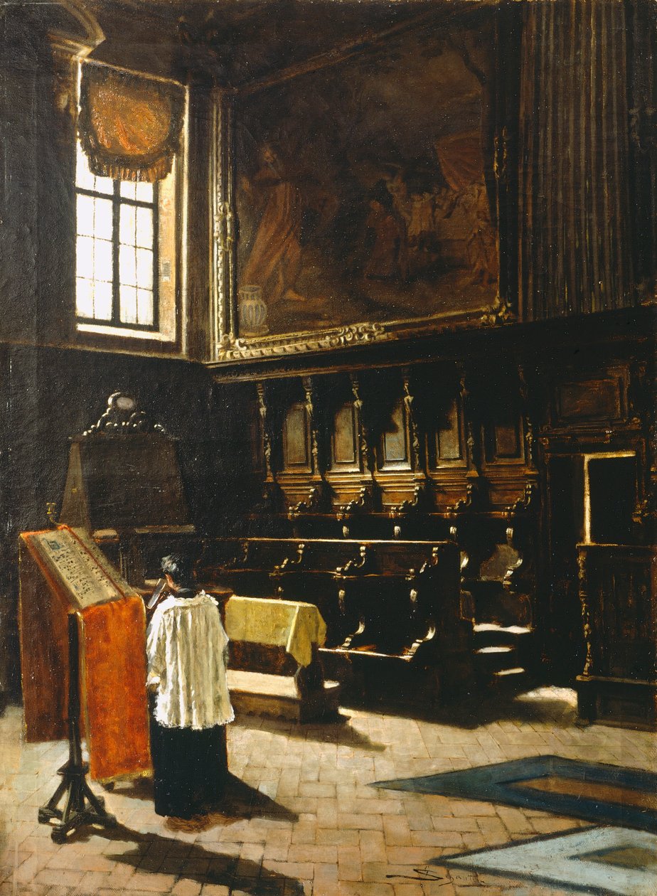 Sbor kostela svatého Antonína v Miláně od Giovanni Segantini
