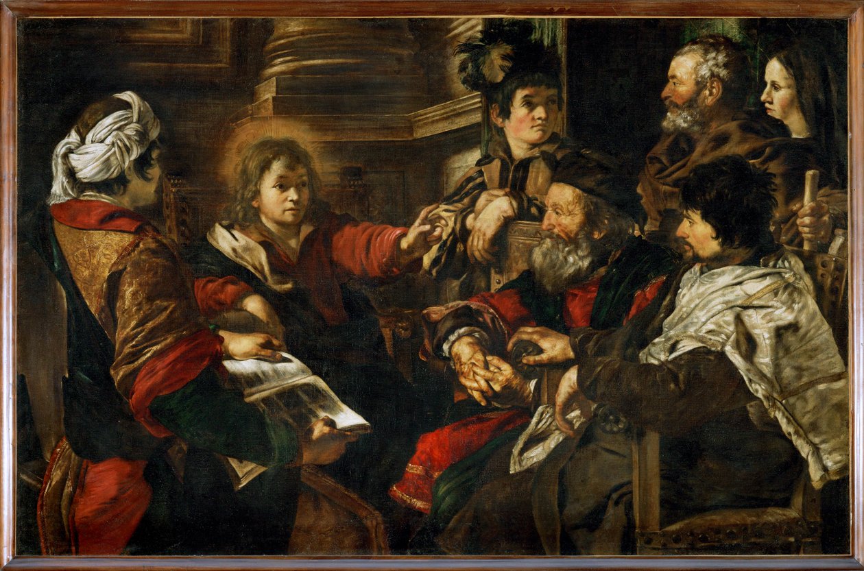 Jesus parmi les docteurs - Ježíš mezi lékaři ... od Giovanni Serodine