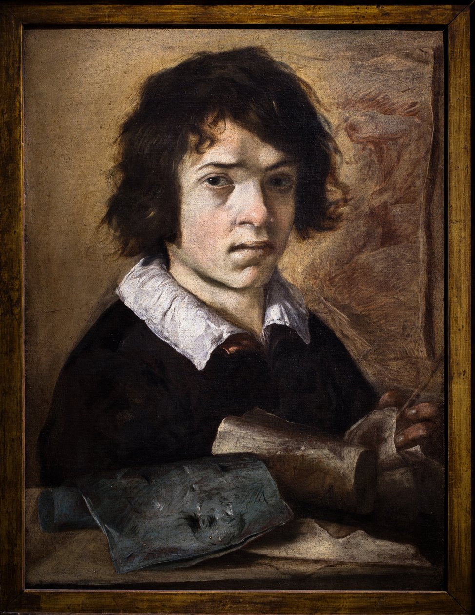 Portrét mladého kreslíře od Giovanni Serodine