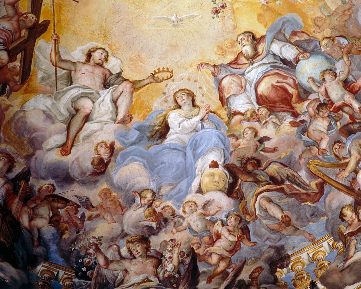 Korunovace Panny Marie, 1725 od Giovanni Tuccari