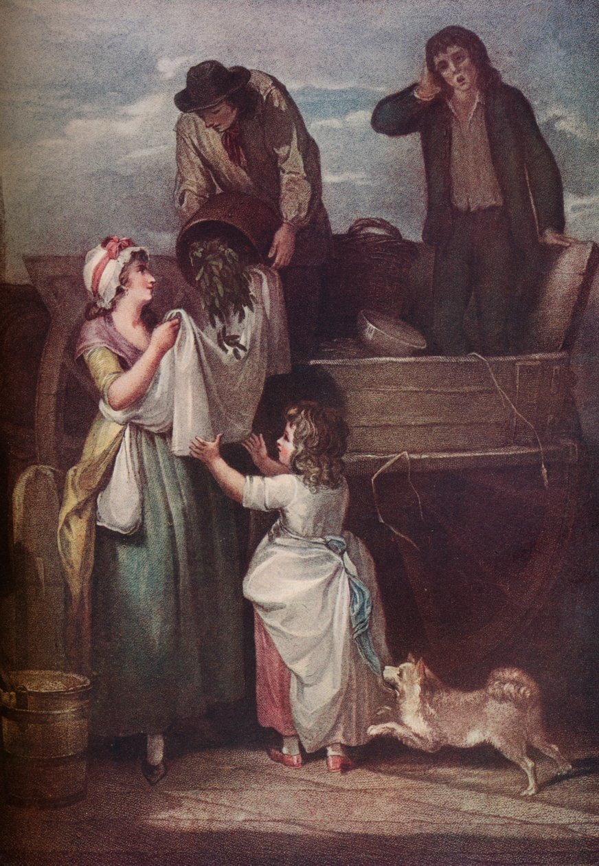 Cries of London: Fresh Gathered Peas Young Hastings, 1795, 1917 od Giovanni Vendramini