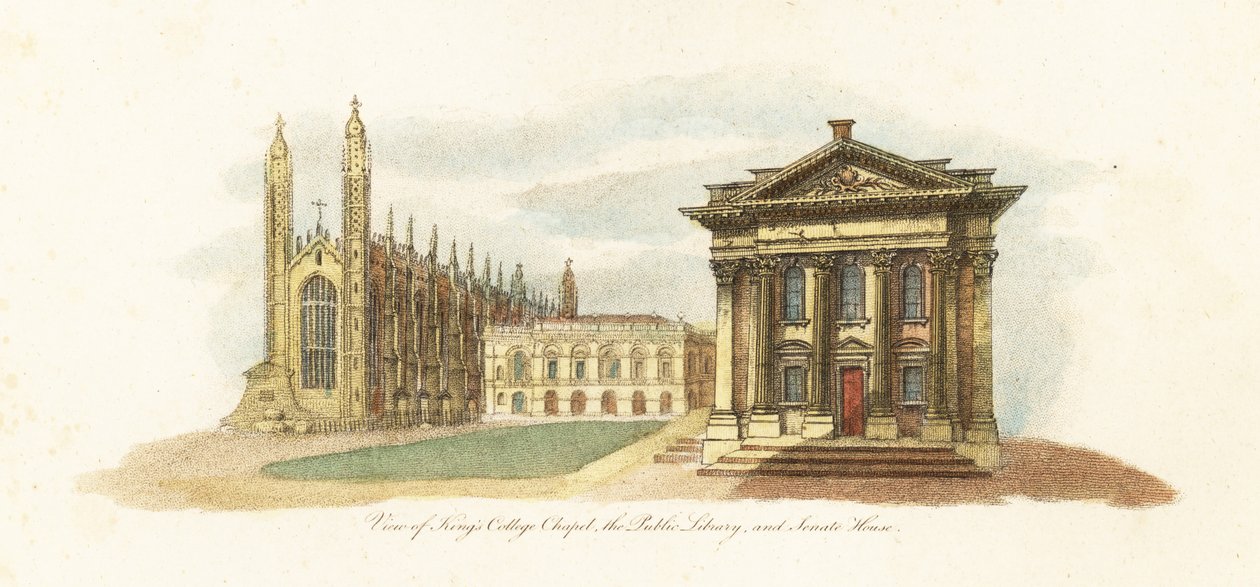 Pohled na Cambridge University od Giovanni Vendramini
