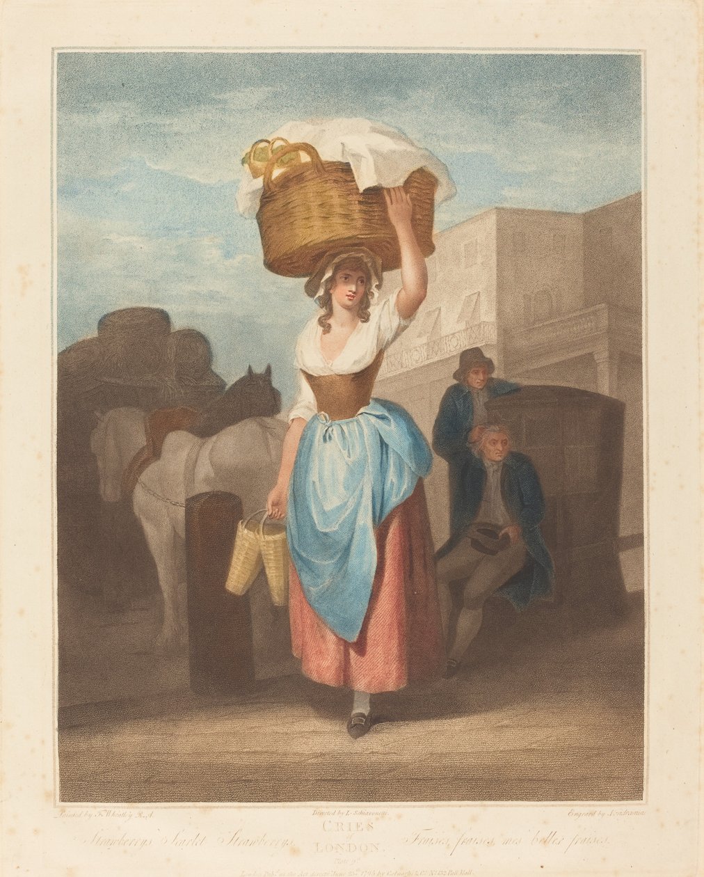 Jahody, šarlatové jahody od Giovanni Vendramini after Francis Wheatley