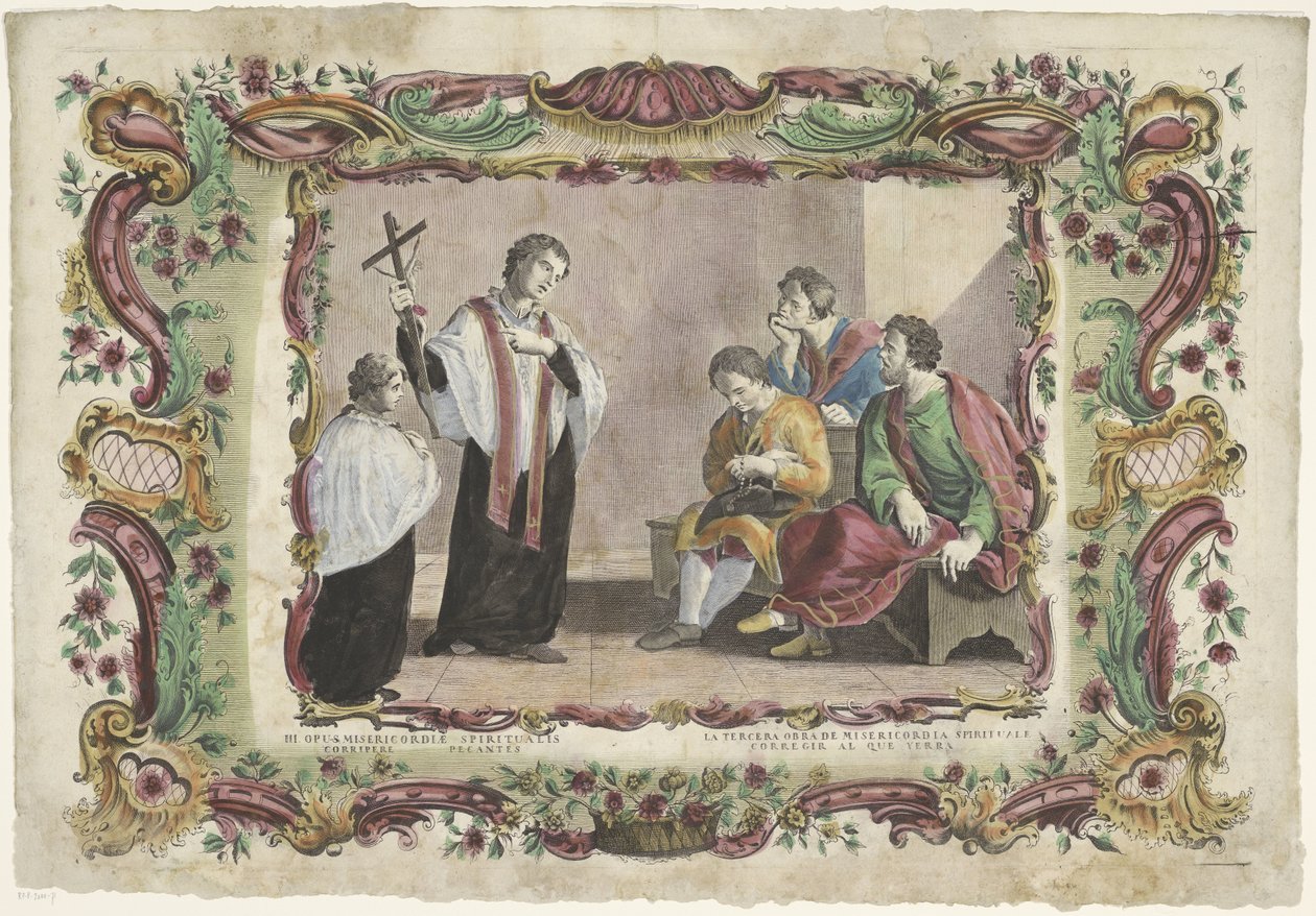 Návštěva vězňů III. Opus misericordiae spiritualis / La tercera obra de misericordia spirituální (...) (název na objektu) The Spiritual Works of Mercy (název série) od Giovanni Volpato