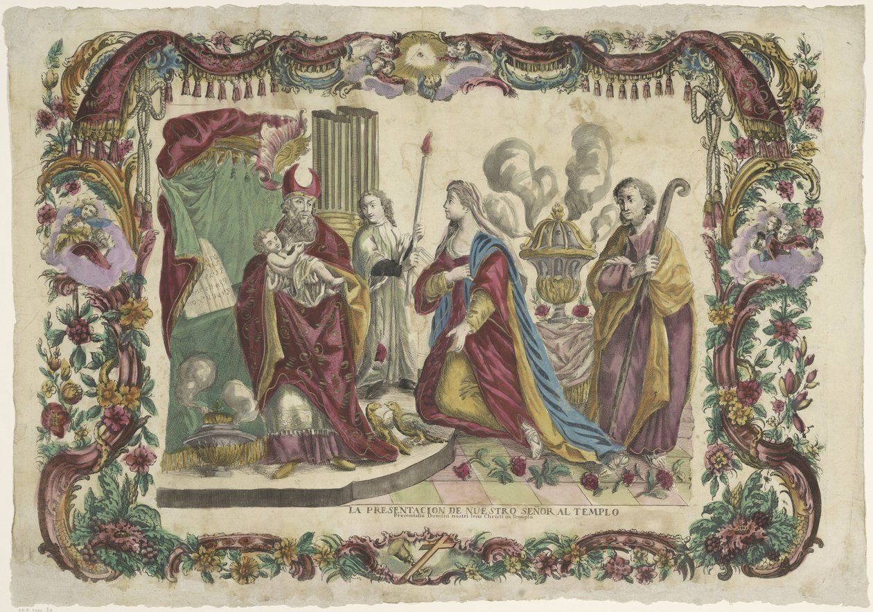 Prezentace van Christus in de tempel Uvedení našeho Pána do chrámu / Presentatio Domini nostri Jesu Christi in Templo (název na předmětu) od Giovanni Volpato