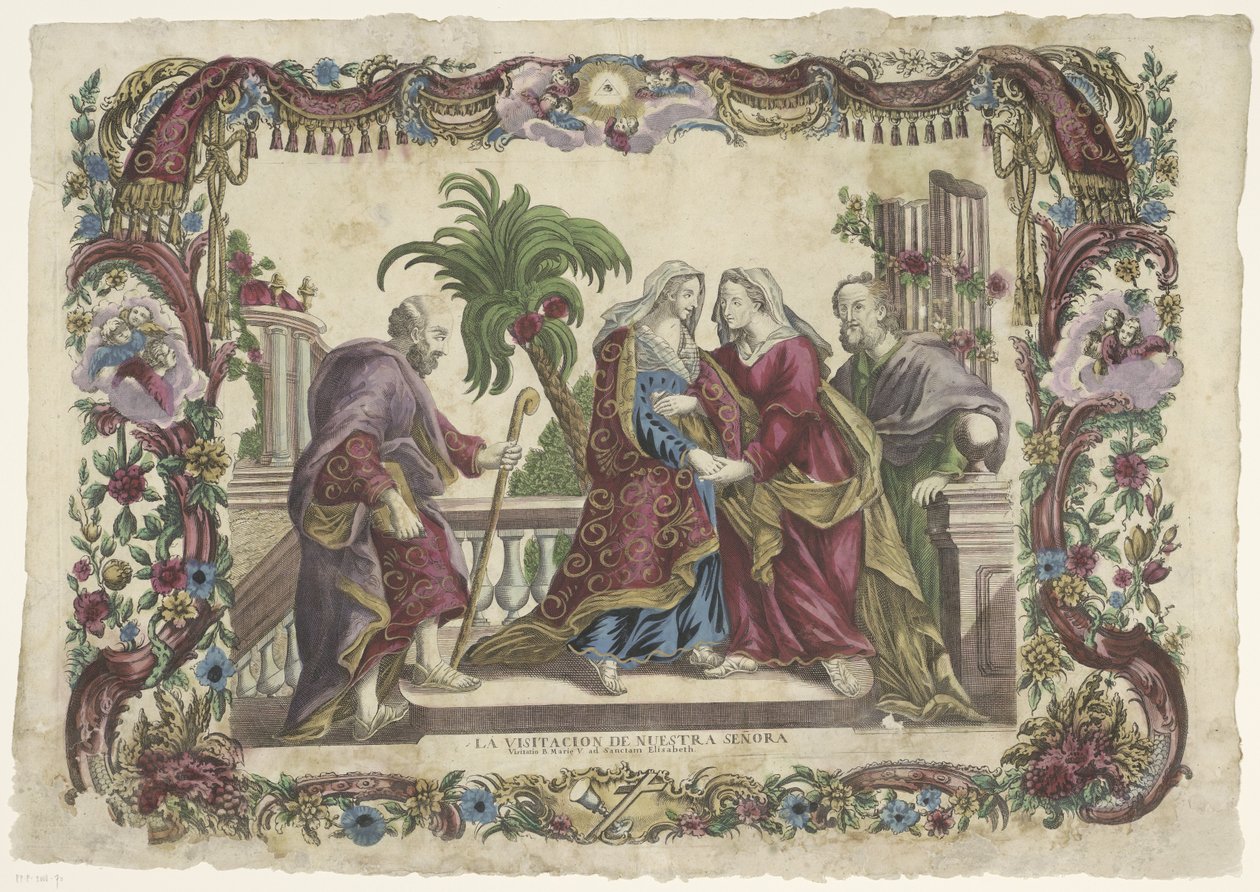 Prohlídka La visitacion de nuestra señora / Návštěva B. Marie V. u sv. Alžběty (název série) od Giovanni Volpato
