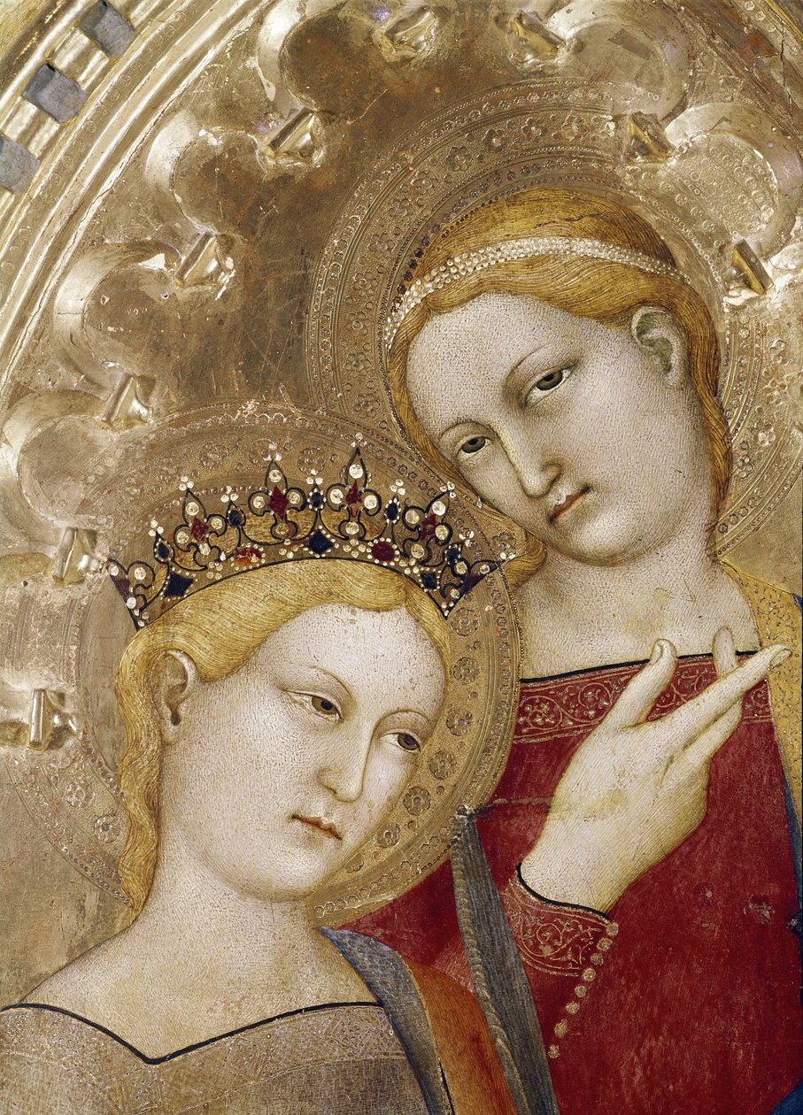 Svatá Kateřina a Svatá Lucie - Olej na dřevě od Giovanni da Milano
