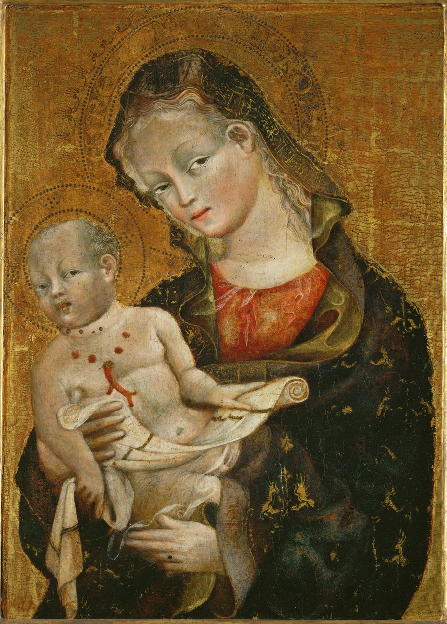 Panna Marie s dítětem - Madona s dítětem ... od Giovanni da Modena