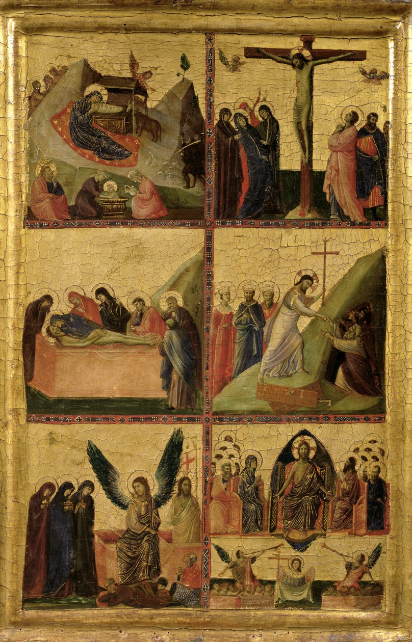 Scény z pašije od Giovanni da Rimini