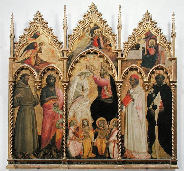 Korunovace Panny Marie se svatými, kolem 1420 (tempera na panelu) od Giovanni dal Ponte