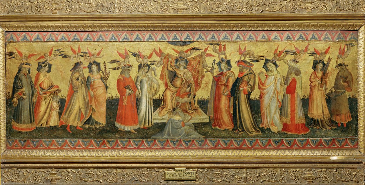 Sedm svobodných umění (malba na dřevě) od Giovanni dal Ponte