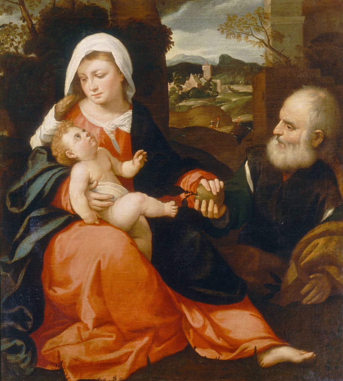 Svatá rodina od Giovanni de Busi Cariani