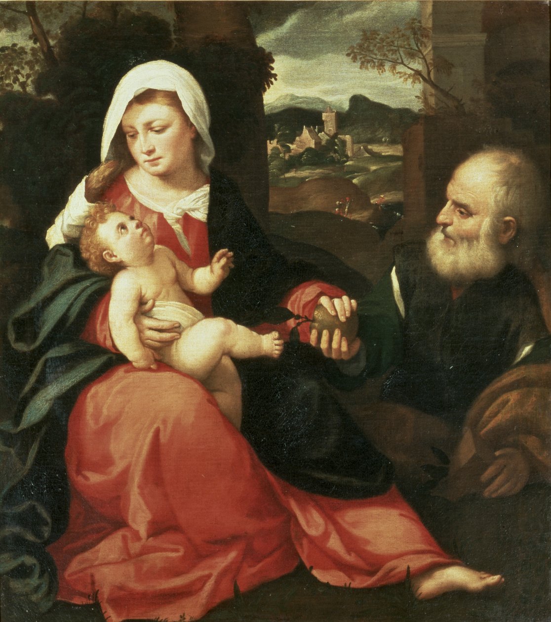 Svatá rodina od Giovanni de Busi Cariani
