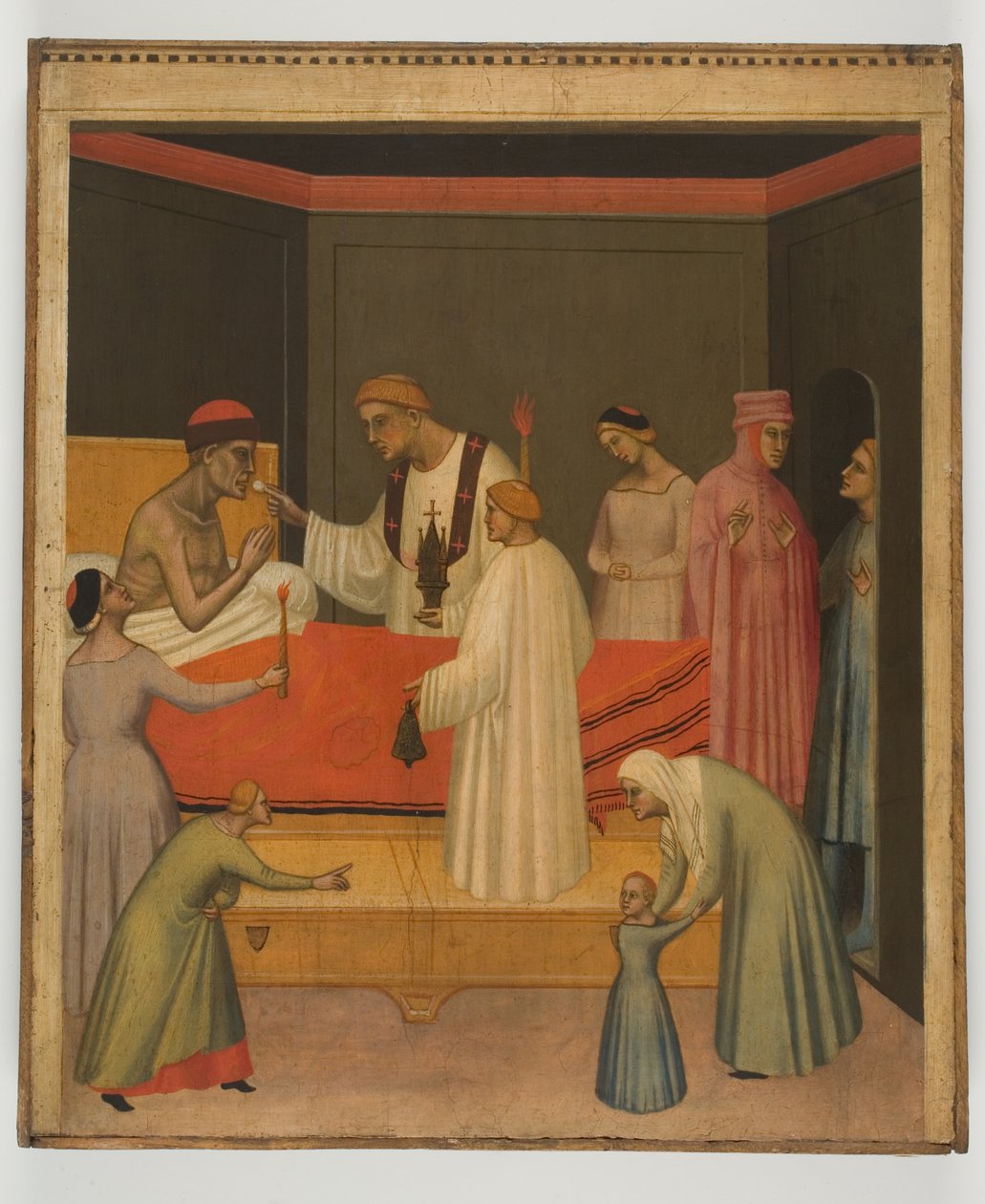 Communion of the Sick, c.1360 (tempera na panelu) od Giovanni del Biondo dal Casentino