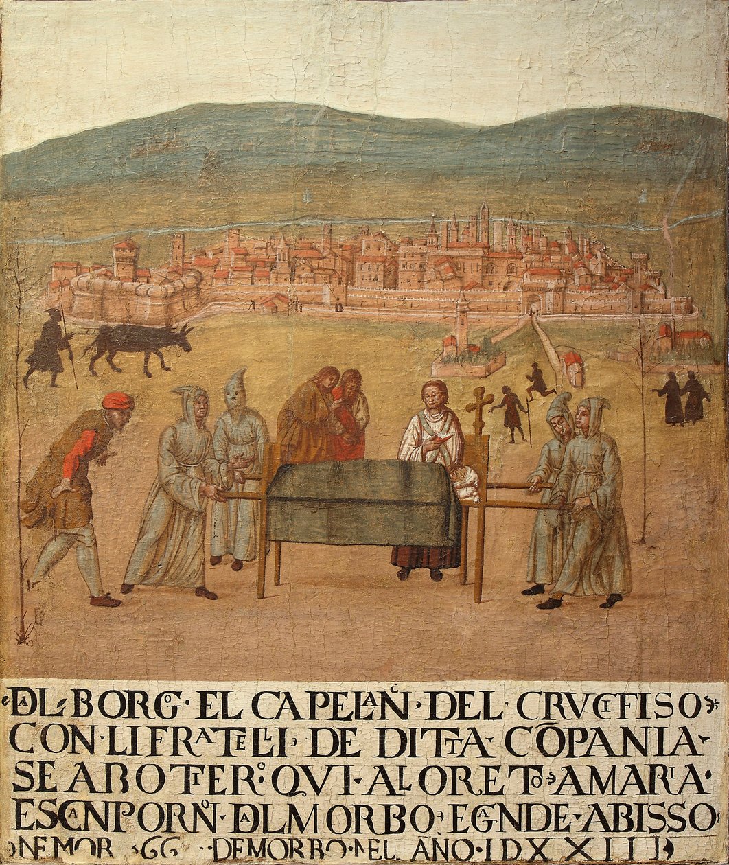 Pouť Compagnia del Crocifisso do Loreta, první polovina 16. stol. od Giovanni del Leone