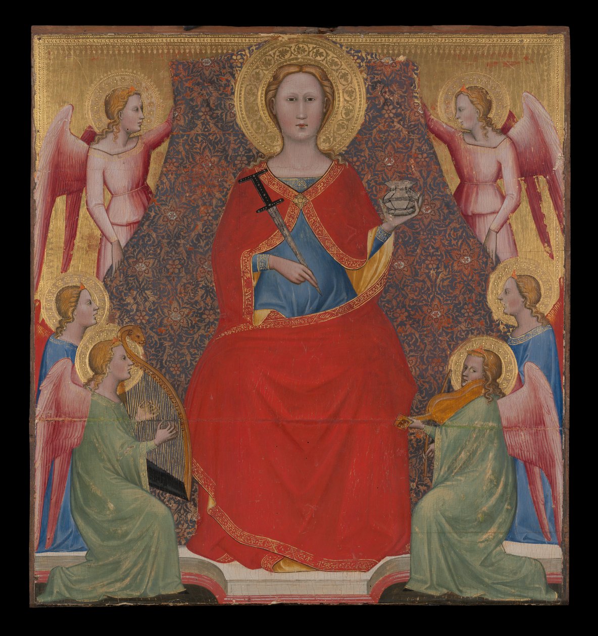 Svatá Lucie na trůn od Giovanni di Bartolomeo Cristiani