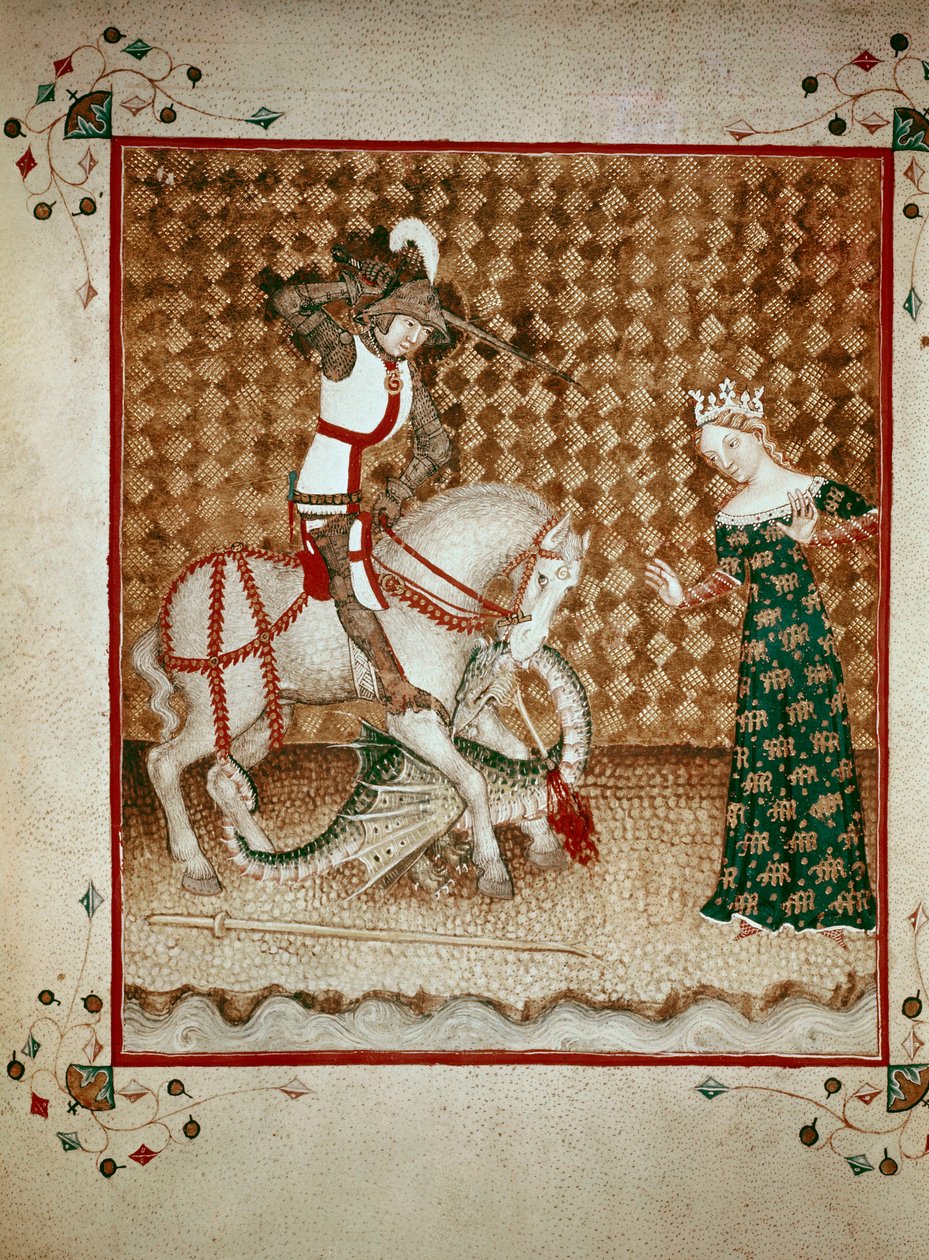 Svatý Jiří zabíjející draka od Giovanni di Benedetto da Como
