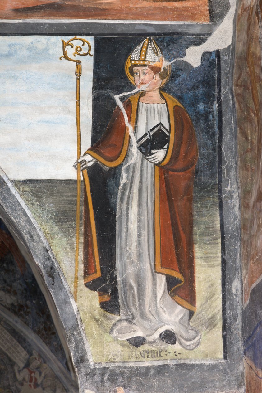 Svatý Martin z Tours, římský biskup a voják od Giovanni di Cherasco Botoneri