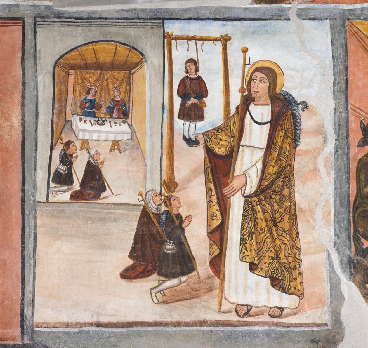 Zázrak svatého Jakuba v Santo Domingo de la Calzada od Giovanni di Cherasco Botoneri