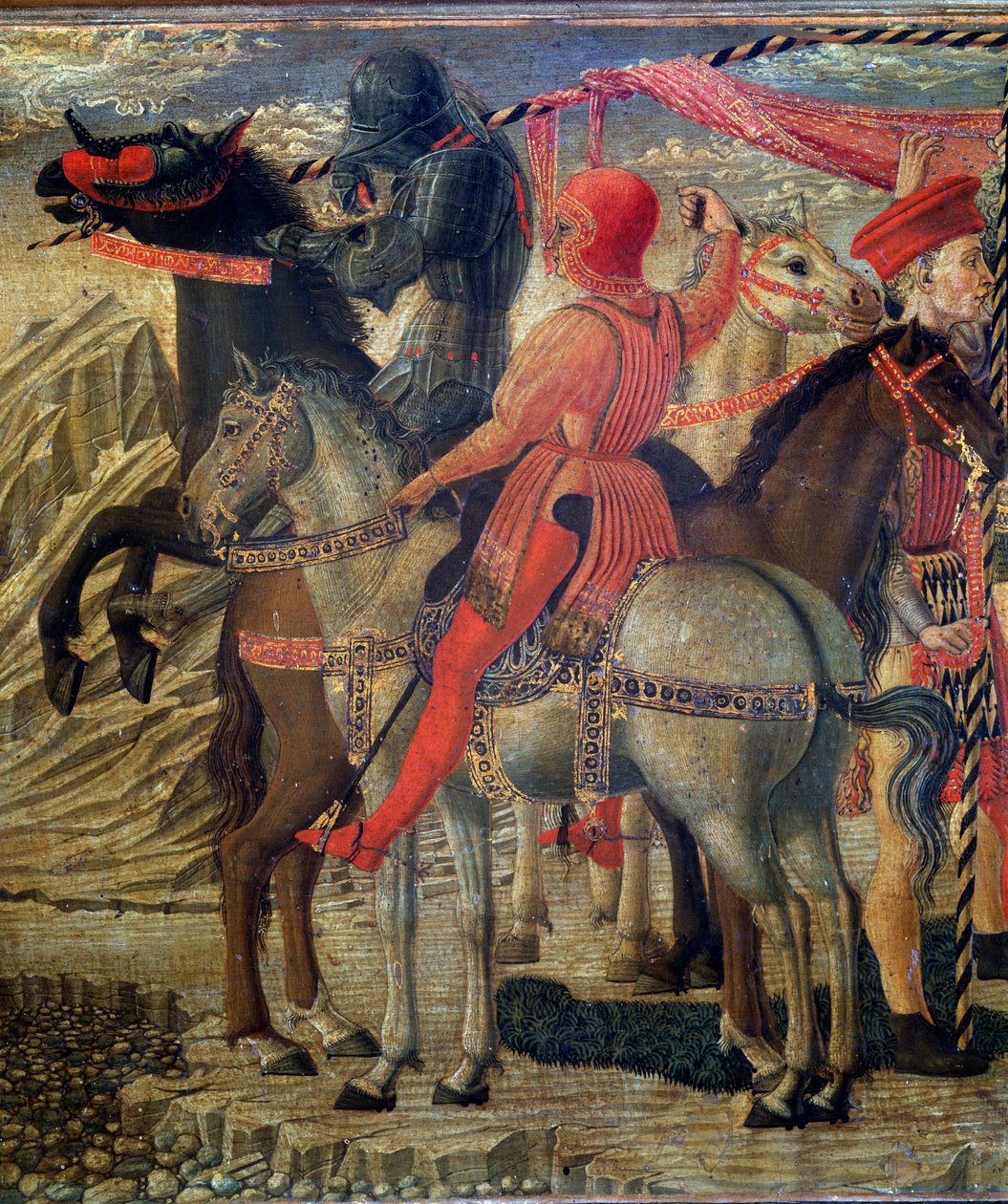 Epizody života svatého Mikuláše z Bari (St Nicholas z Myry) - Predelle - Detail - Malba Giovanni di Francesco (asi 1428-1459) Florencie 15. století Casa Buonarroti od Giovanni di Francesco del Cervelliera