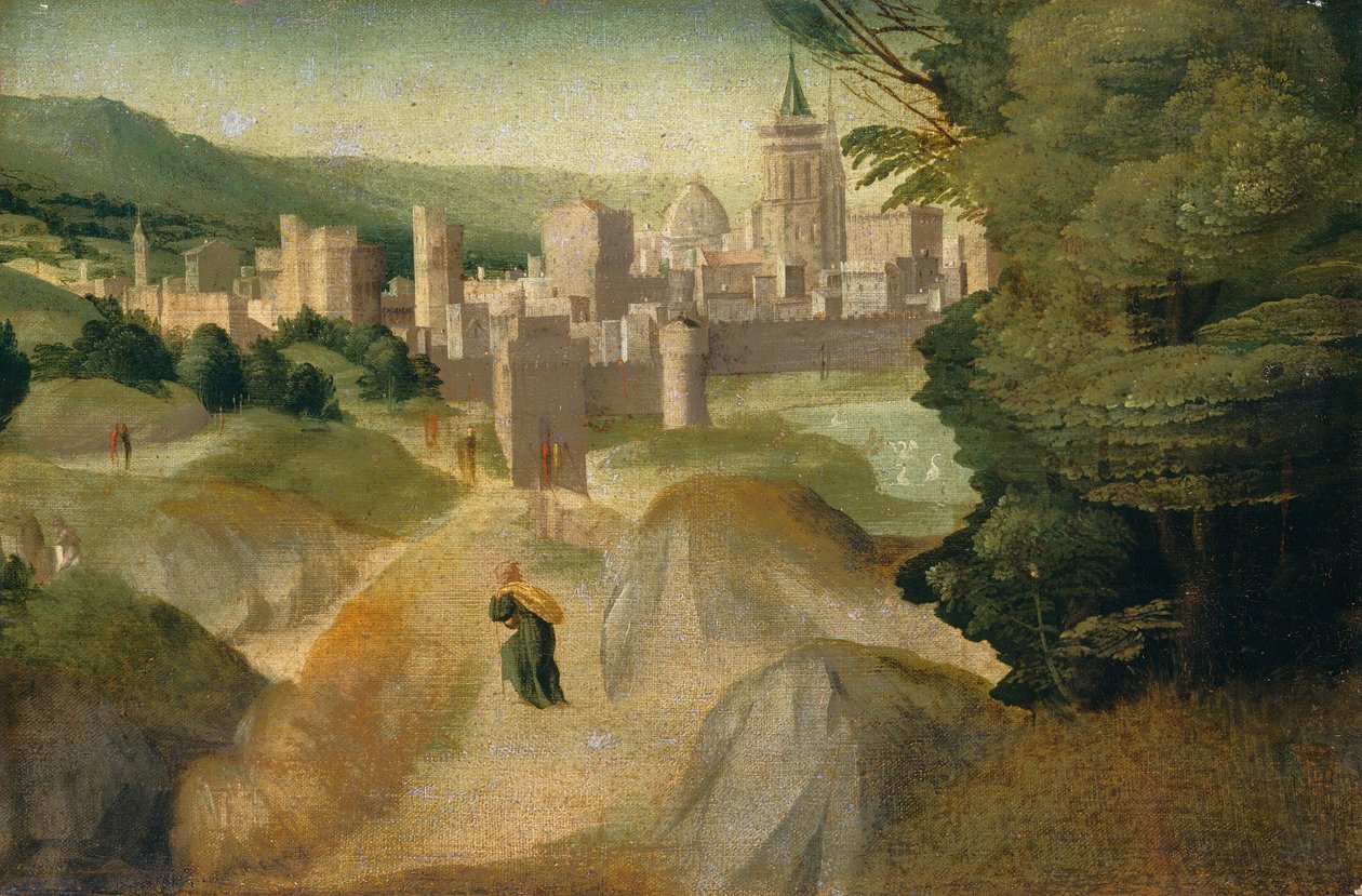 Scény z legendy, pravděpodobně c. 15151520. od Giovanni di Lorenzo Larciani