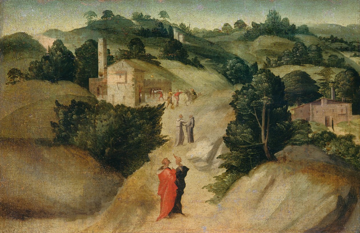 Scény z legendy, pravděpodobně c. 15151520. od Giovanni di Lorenzo Larciani