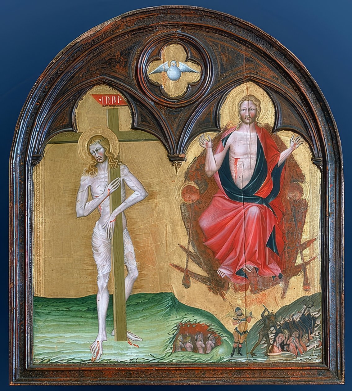 Trpící a vítězný Kristus od Giovanni di Paolo