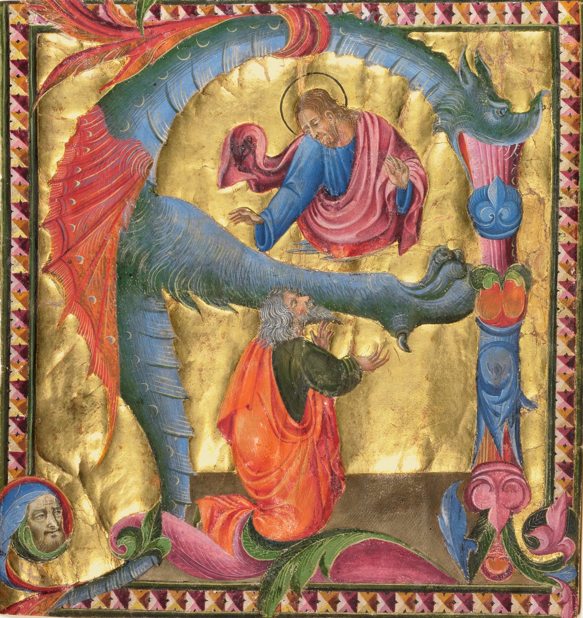 Úvod A: Zjevení Krista Davidovi od Giovanni di Paolo