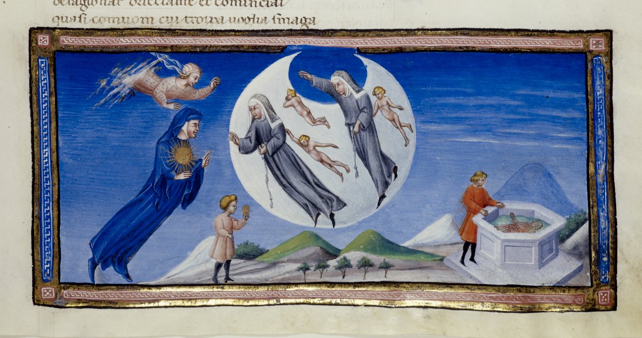 MS 36. fol 133 r Canto III, Ilustrace z 
