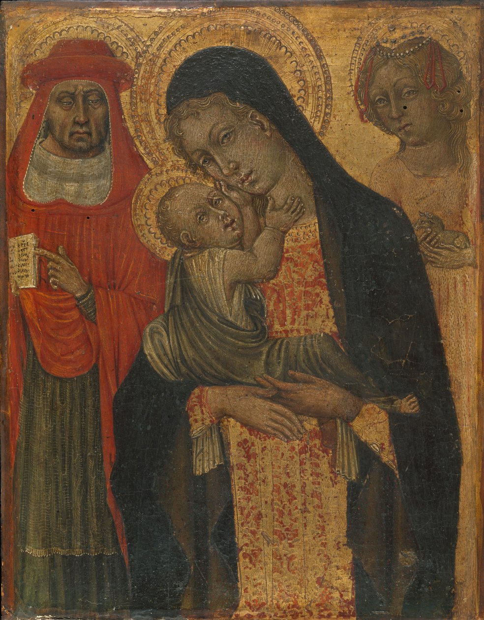 Madona s dítětem se svatými Jeronýmem a Anežkou, ca. 1465. od Giovanni di Paolo