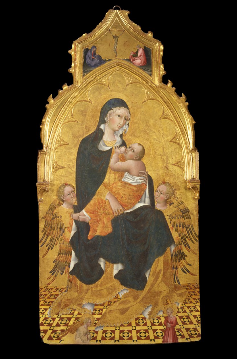 Madona s dítětem a anděly; Zvěstování od Giovanni di Paolo