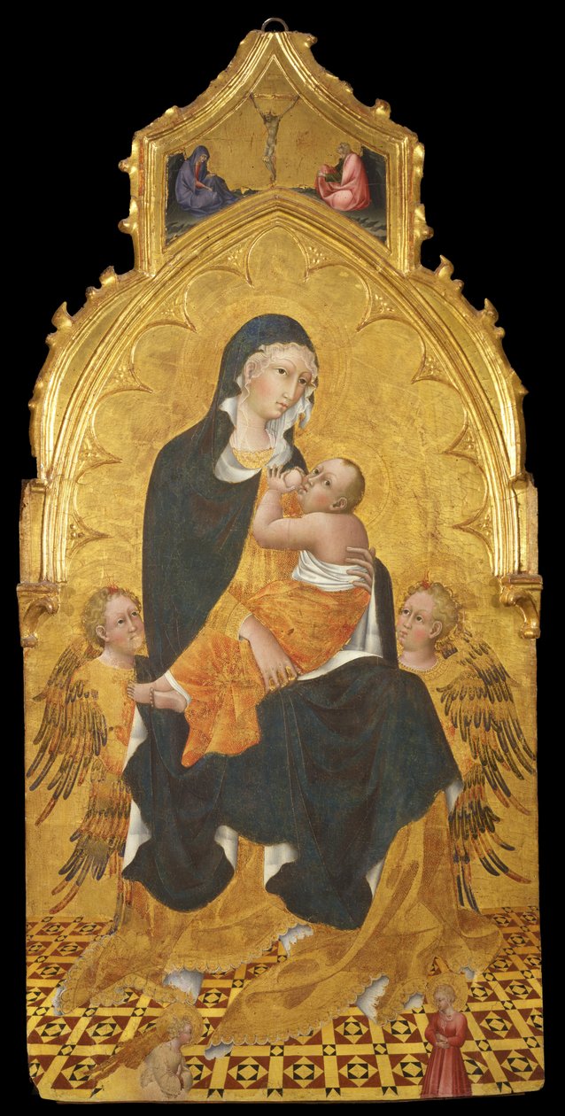 Madona s dítětem a anděly. Zvěstování, c. 1440 od Giovanni di Paolo