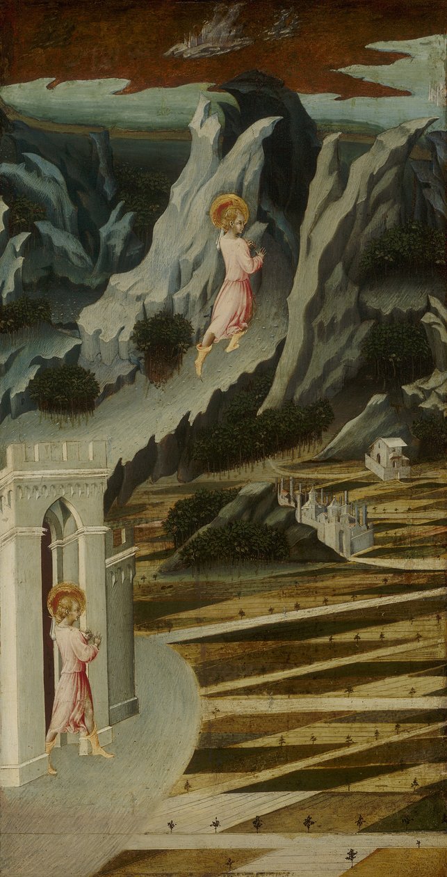 Svatý Jan Křtitel vchází do pustiny od Giovanni di Paolo