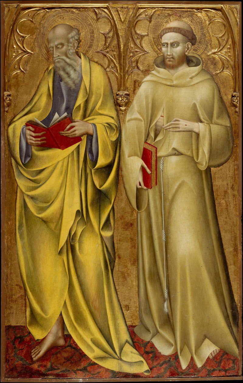 Svatí Matouš a František, ca. 1435. od Giovanni di Paolo