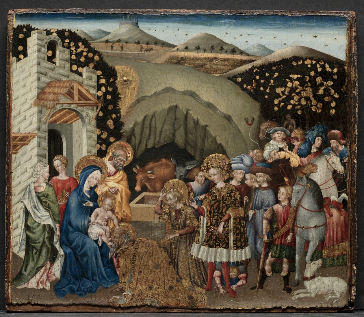 Klanění tří králů, 1440-45. od Giovanni di Paolo