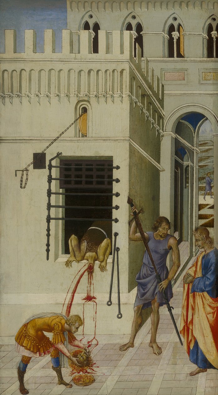 Stětí svatého Jana Křtitele od Giovanni di Paolo
