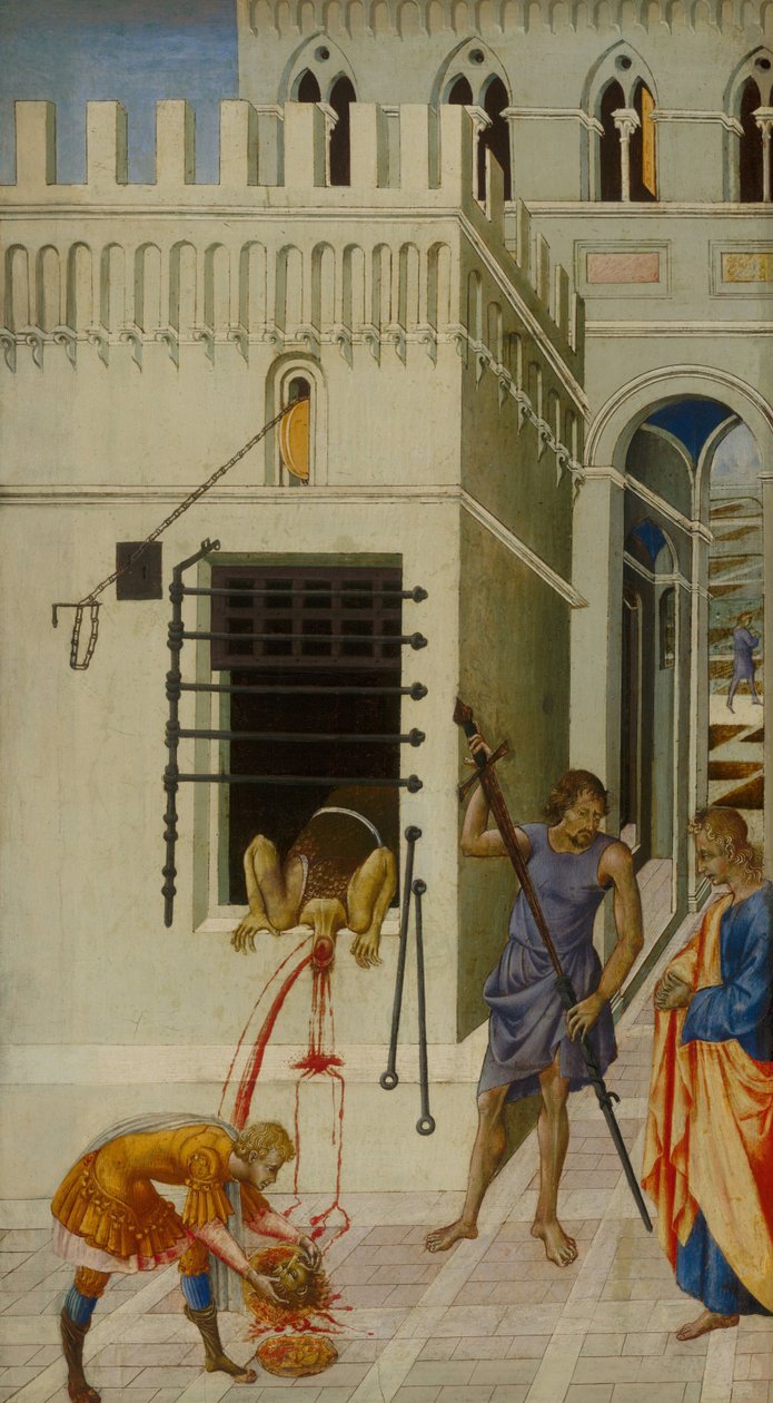 Stětí svatého Jana Křtitele, 1455-1460 od Giovanni di Paolo