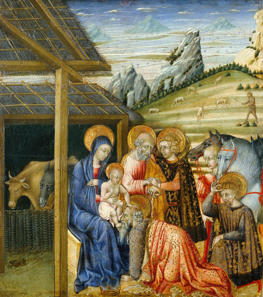 Klanění tří králů, c.1460 od Giovanni di Paolo di Grazia